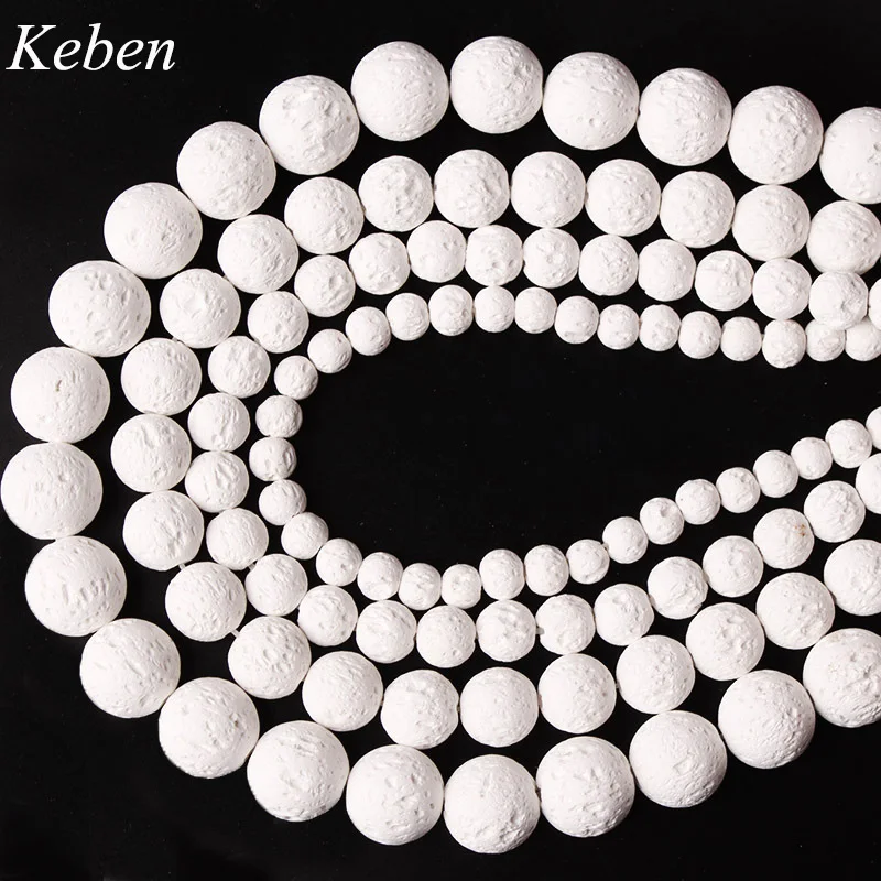 Natural Stone White Lava Beads Volcanic Stone Round Beads 4/6/8/10/12MM Fit Diy Handmade Fashion Jewelry Making
Natural Stone White Lava Beads Volcanic Stone Round Beads 4/6/8/10/12MM Fit Diy Handmade Fashion Jewelry Making