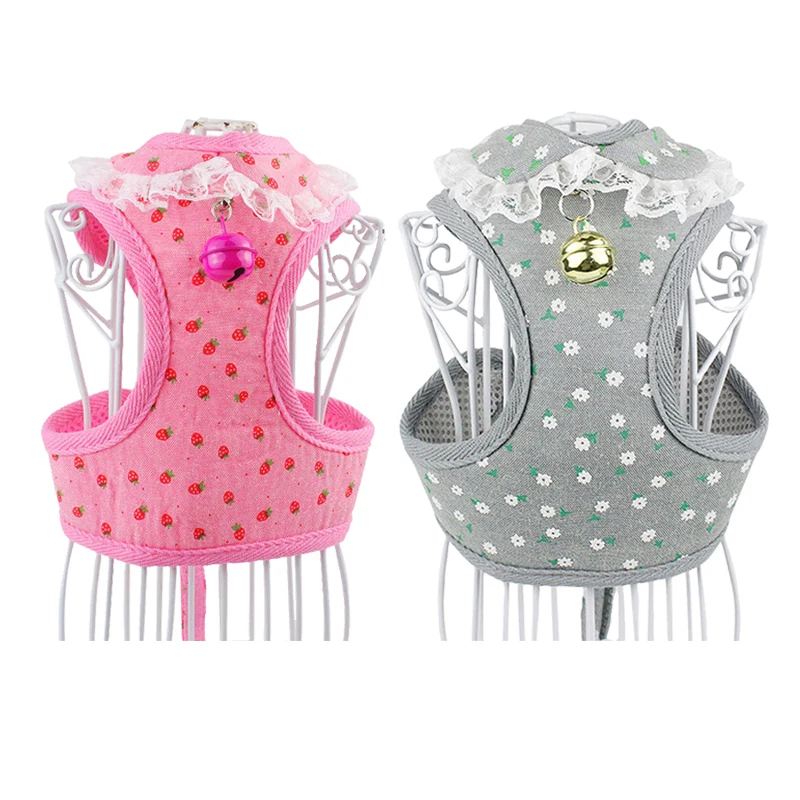 Soft Bell Small Dog Harness Leash Set With Cute Lace Printing Pet Vest Harnesses For Small Medium Dog Teddy Chihuahua Yorkie
Soft Bell Small Dog Harness Leash Set With Cute Lace Printing Pet Vest Harnesses For Small Medium Dog Teddy Chihuahua Yorkie