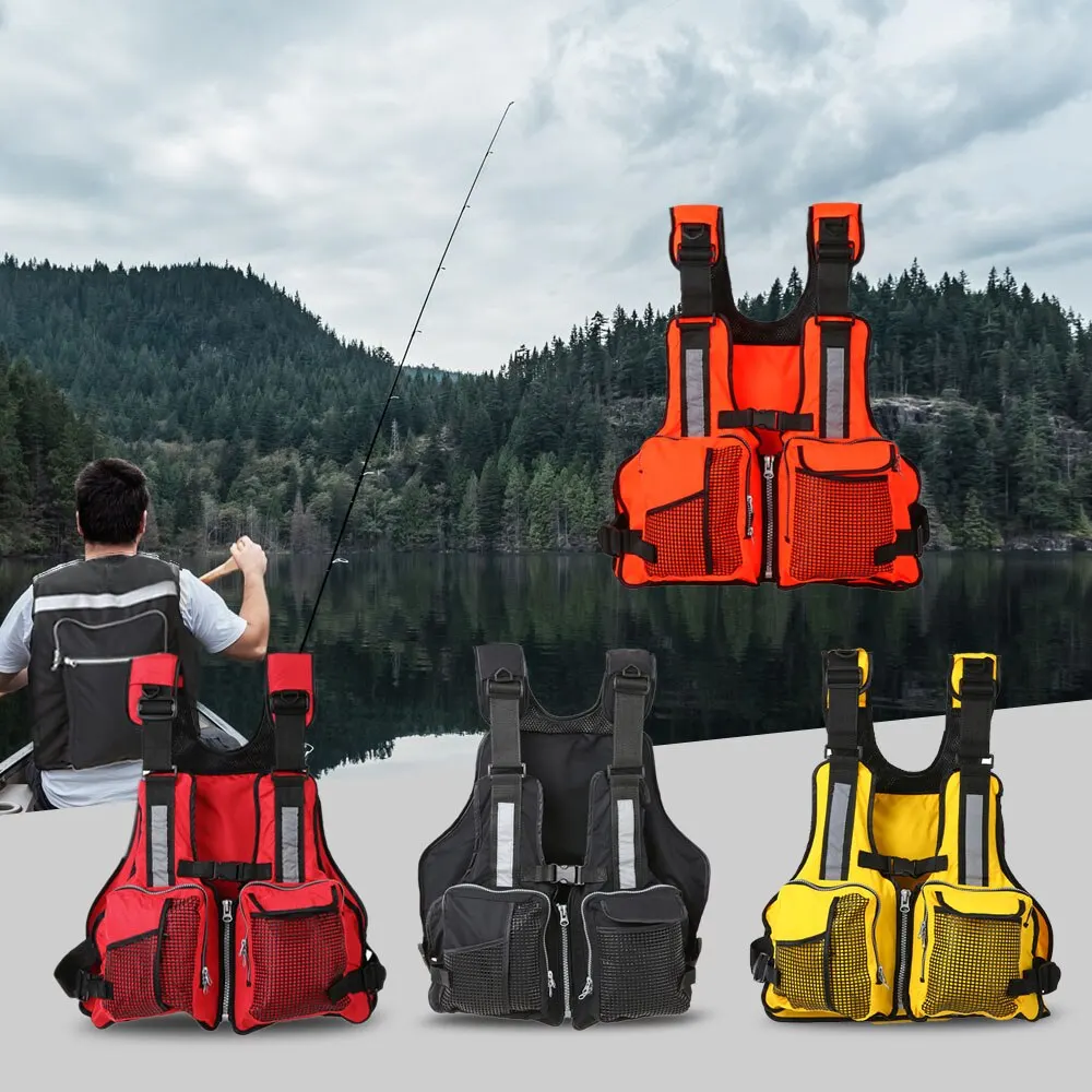 Lixada Multi Pockets Fishing Life Jacket Vest Sailing Kayaking Boating Jacket Waistcoat 165 lbs Life jacket Life Vest 4 Colors
Lixada Multi Pockets Fishing Life Jacket Vest Sailing Kayaking Boating Jacket Waistcoat 165 lbs Life jacket Life Vest 4 Colors