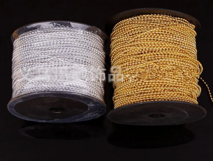 Free Shipping! 45m 4mm Gold silver Wired pearl garland ,wedding stage decoration event & party supplies crafting DIY accessory
Free Shipping! 45m 4mm Gold silver Wired pearl garland ,wedding stage decoration event & party supplies crafting DIY accessory