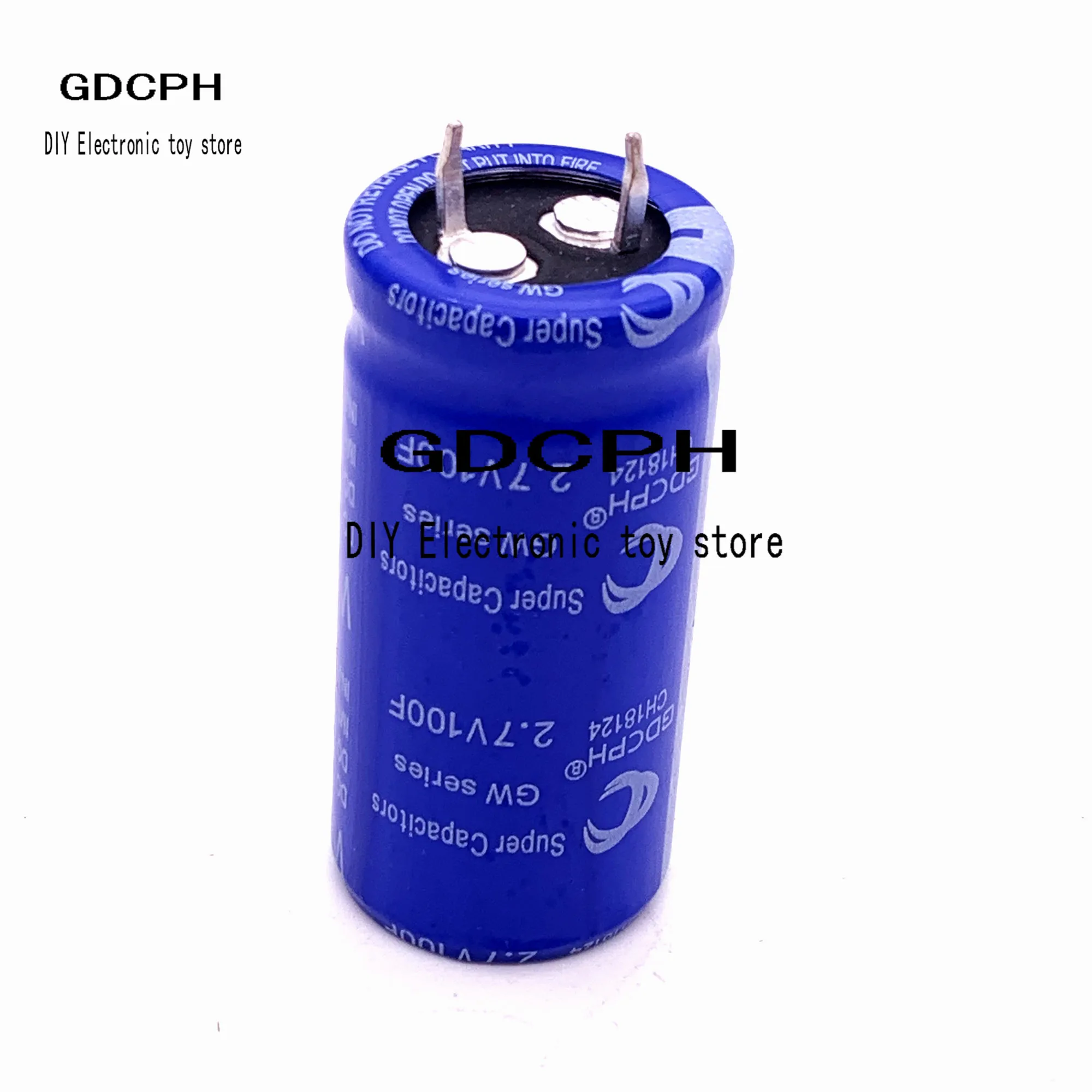 Шт. alta qualidade 2.7v100f конденсатор супер 2 7 v 100F 12 22*45 мм фарад Frete Gratis | Электроника