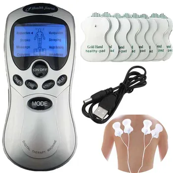 Tens Acupuncture Blue screen electronic Digital Therapy Neck Massager back Machine fastener Electrod wire 8 pads Health care
Tens Acupuncture Blue screen electronic Digital Therapy Neck Massager back Machine fastener Electrod wire 8 pads Health care