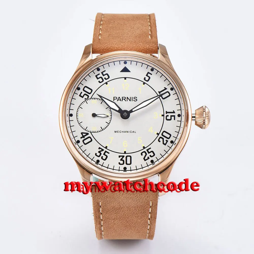 parnis silver dial golden plated case 6497 movement hand winding mens watch P678
parnis silver dial golden plated case 6497 movement hand winding mens watch P678
