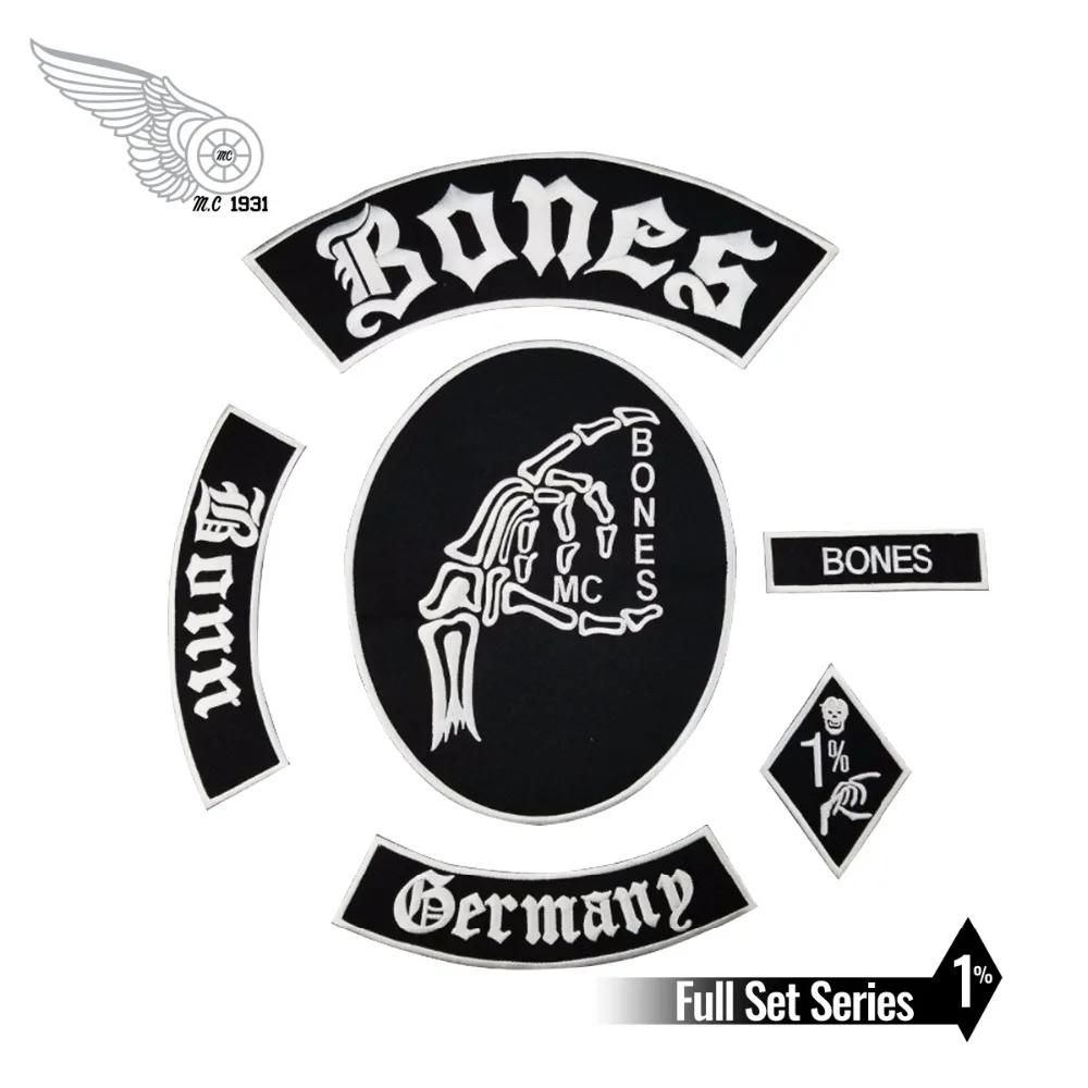 Skull Crossbones Fire Flames Patch Motorcycle Biker Vest Jacket 5/" x 6/" Iron On