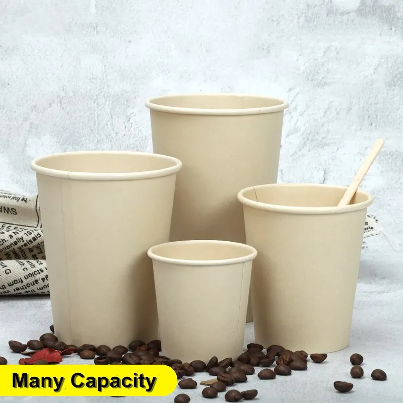 Disposable Eco-Friendly Hot Coffee Bamboo Pulp Drinking Paper Cups Assorted Capacity Soya Bean Milk Cup No Lid
Disposable Eco-Friendly Hot Coffee Bamboo Pulp Drinking Paper Cups Assorted Capacity Soya Bean Milk Cup No Lid