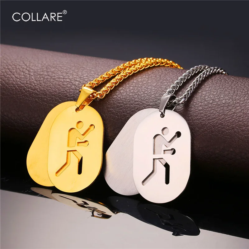 Collare Boxing Fitness Pendant Stainless Steel Gold Color Double Dog Tag Accessories For Men Sport Gym Jewelry P938
Collare Boxing Fitness Pendant Stainless Steel Gold Color Double Dog Tag Accessories For Men Sport Gym Jewelry P938