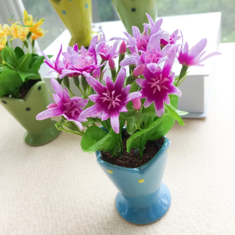 Zinmol Colorful Cute Silk Daisy Artificial Decorative Flower Table Decoration Fake Bonsai Home Decor with vase Random Color
Zinmol Colorful Cute Silk Daisy Artificial Decorative Flower Table Decoration Fake Bonsai Home Decor with vase Random Color