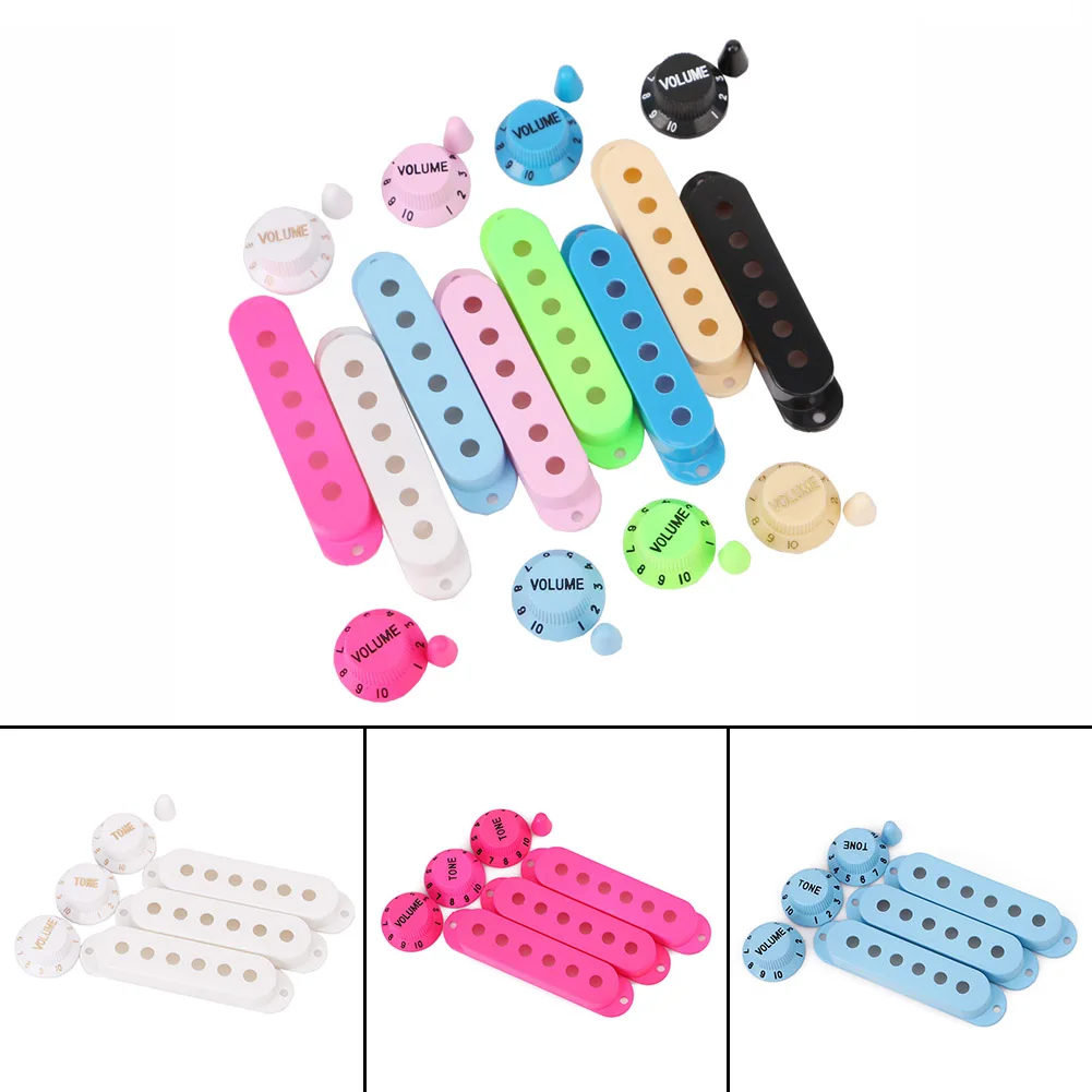 1 Set Plastic Single Coil Electric Guitar Pickup Cover 1 volume 2 Tone speed control Knob Guitar Switch tip Guitar Part
1 Set Plastic Single Coil Electric Guitar Pickup Cover 1 volume 2 Tone speed control Knob Guitar Switch tip Guitar Part