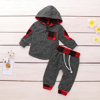 Autumn Winter Casual Plaid Print Outfits Set Newborn Boys Girls Clothes Hooded Sweatshirt Long Sleeve Trousers Toddler Clothes 3
Autumn Winter Casual Plaid Print Outfits Set Newborn Boys Girls Clothes Hooded Sweatshirt Long Sleeve Trousers Toddler Clothes 3