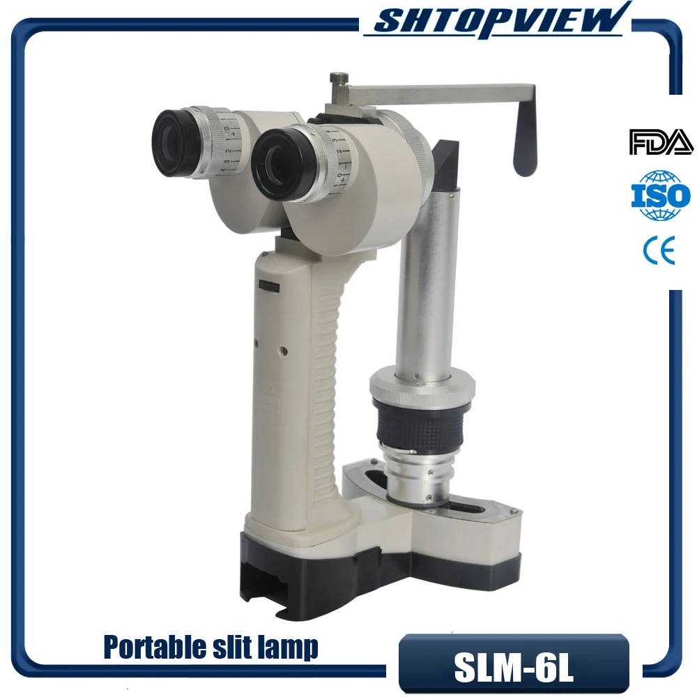 SLM-6L FREE shipping 1 magnification portable slit lamp with metal box FDA CE support
SLM-6L FREE shipping 1 magnification portable slit lamp with metal box FDA CE support