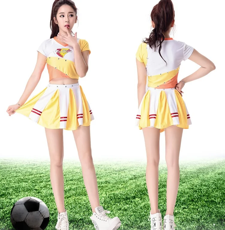 Cheerleader Costume Women Football Baby Lady Cheerleading Costumes Boys Girls Stage Performance Dresses Men Kids Adults Uniforms (1)