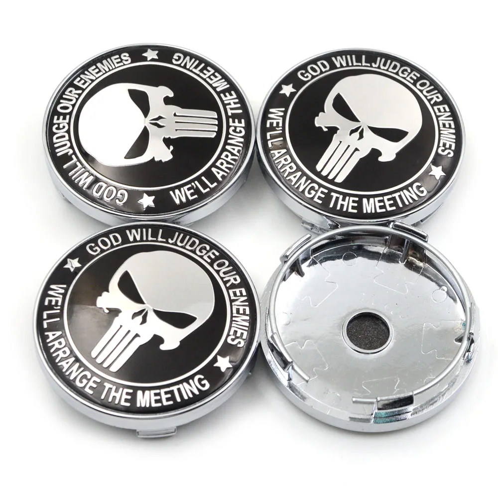 Gzhengtong 4pcs/Set Black Punisher 60mm Car Emblem Wheel Hub Caps Centre Cover Caps
Gzhengtong 4pcs/Set Black Punisher 60mm Car Emblem Wheel Hub Caps Centre Cover Caps