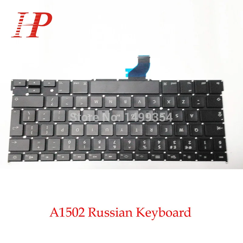 

New For Apple Macbook Pro Retina 13" A1502 Keyboard Russian Keyboard RU Replacement ME864 ME865 ME866