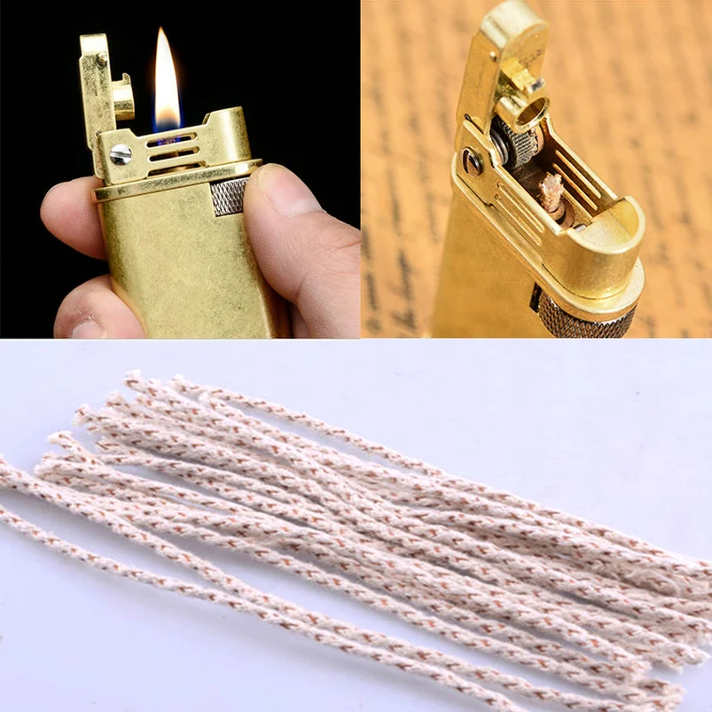 10pcs/Set Copper Wire Lighter Cotton Core Wick Kerosene Oil Lighter Accessories Replacement for Petrol Lighter Fire Starter Bulk
10pcs/Set Copper Wire Lighter Cotton Core Wick Kerosene Oil Lighter Accessories Replacement for Petrol Lighter Fire Starter Bulk