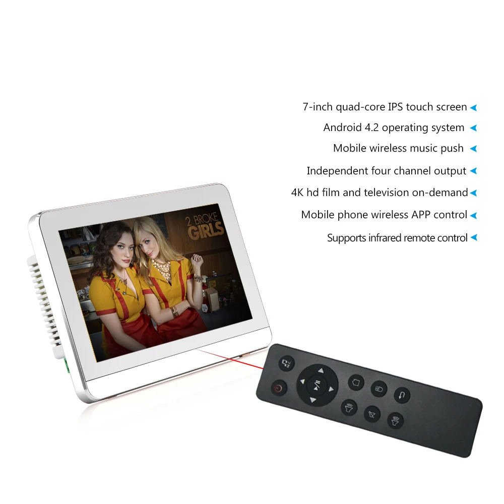 M701 7 inch wifi android intelligent home background music wall mount amplifier smart home audio system touch screen amplifier
M701 7 inch wifi android intelligent home background music wall mount amplifier smart home audio system touch screen amplifier