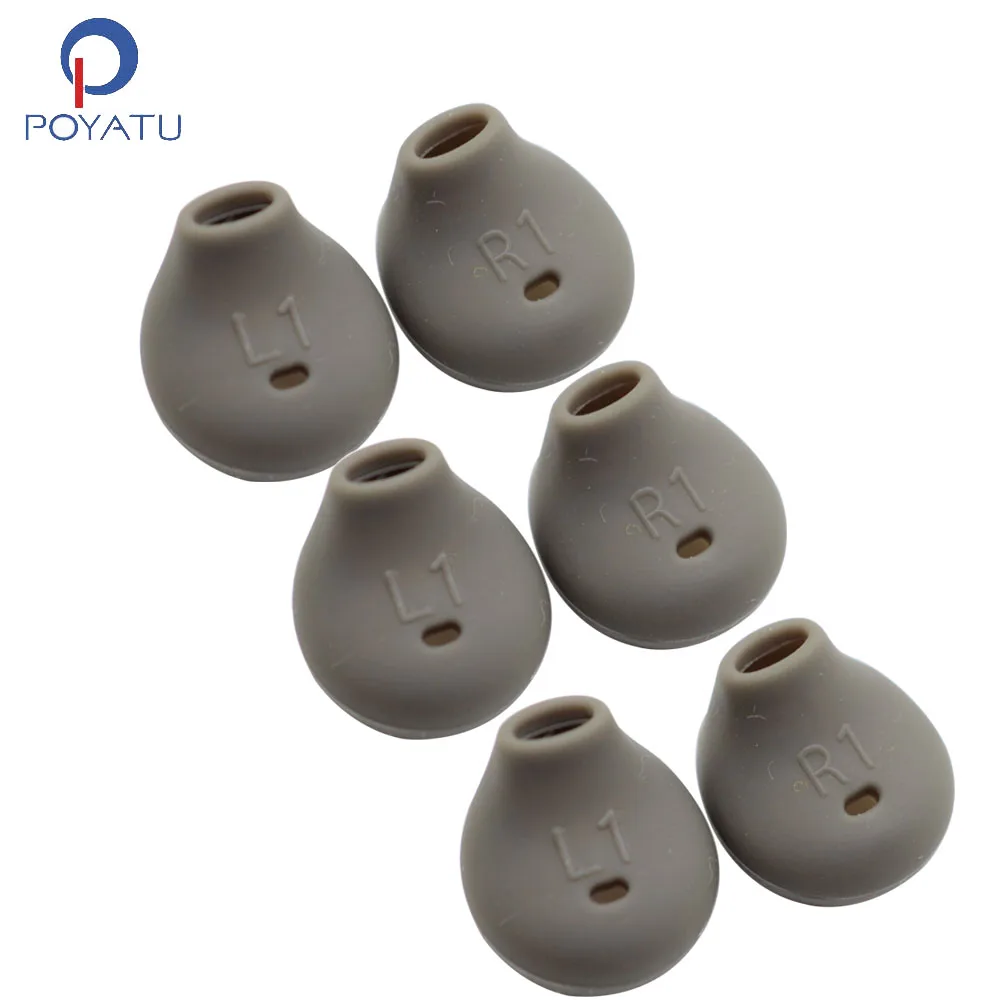 POYATU For Samsung Galaxy S6 S6Edge G9200 G9250 G9208 Note5 Samsung Level U Headphones Replacement Eartips Earbuds Tips Silicone(4)