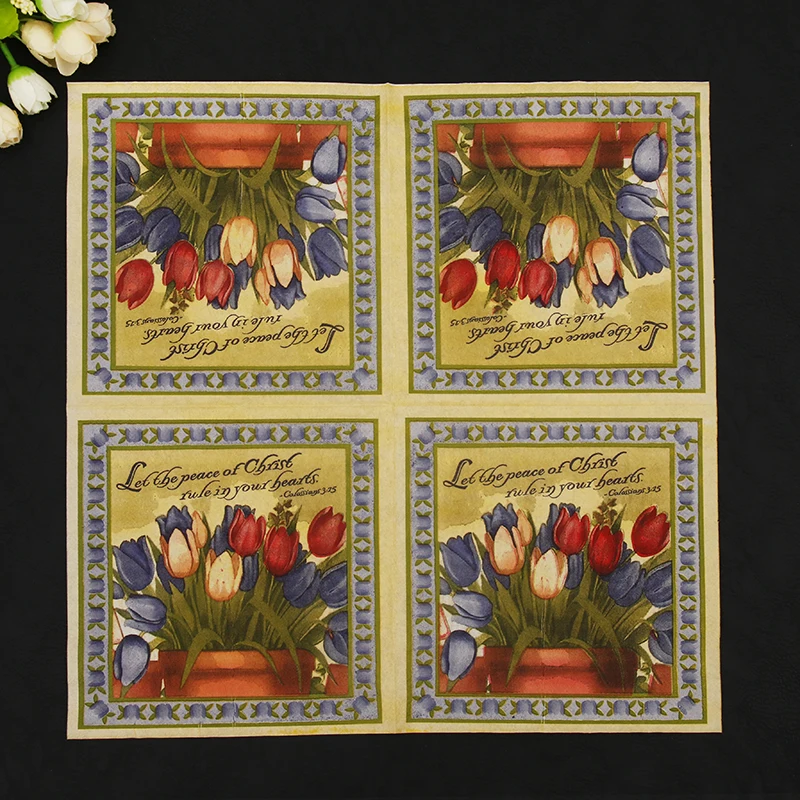 vintage Napkin paper tissue printed red blue golden flowers tulip handerchief decoupage servilletas wedding birthday party decor
vintage Napkin paper tissue printed red blue golden flowers tulip handerchief decoupage servilletas wedding birthday party decor