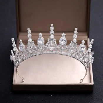 Luxury Silver Color Crystal Tiaras and Crowns Headpiece Rhinestone Bridal Diadem Hair Jewelry Wedding Hair Accessories LB
Luxury Silver Color Crystal Tiaras and Crowns Headpiece Rhinestone Bridal Diadem Hair Jewelry Wedding Hair Accessories LB