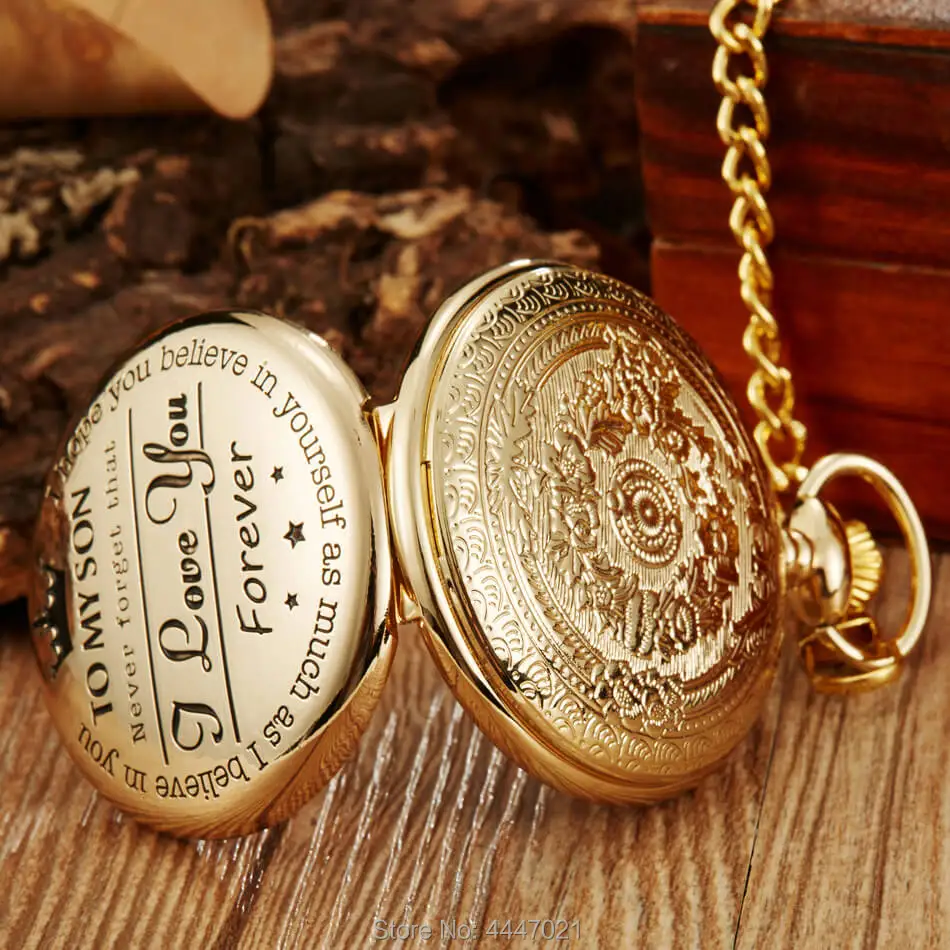 Pocket Watch To My Son I Love You Gift To Son From Father Mother