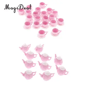 MagiDeal Hot Sale 10Set Dollhouse Miniature Plastic Pink Tea Pot with 2 Cups Tableware Accs for Kids Pretend Role Play Game Toy
MagiDeal Hot Sale 10Set Dollhouse Miniature Plastic Pink Tea Pot with 2 Cups Tableware Accs for Kids Pretend Role Play Game Toy