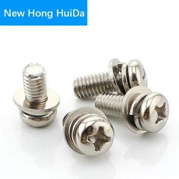 M2 M2.5 M3 M4 M5 M6 304Stainless Steel Phillips Pan Round Head Combination Machine Screw Metric Thread Sem Bolt With Washer
M2 M2.5 M3 M4 M5 M6 304Stainless Steel Phillips Pan Round Head Combination Machine Screw Metric Thread Sem Bolt With Washer