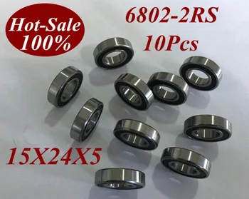 10Pcs 6802RS 6802 2RS 6802RZ 6802-2RZ 6802-2RS 15X24X5 mm Miniature Ball Bearings High speed miniature micro ball bearing
10Pcs 6802RS 6802 2RS 6802RZ 6802-2RZ 6802-2RS 15X24X5 mm Miniature Ball Bearings High speed miniature micro ball bearing