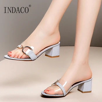 Slippers Women Summer Sliders Shoes Slides Women Transparent Thick Heel Slippers Metal Decoration Party Shoes
Slippers Women Summer Sliders Shoes Slides Women Transparent Thick Heel Slippers Metal Decoration Party Shoes