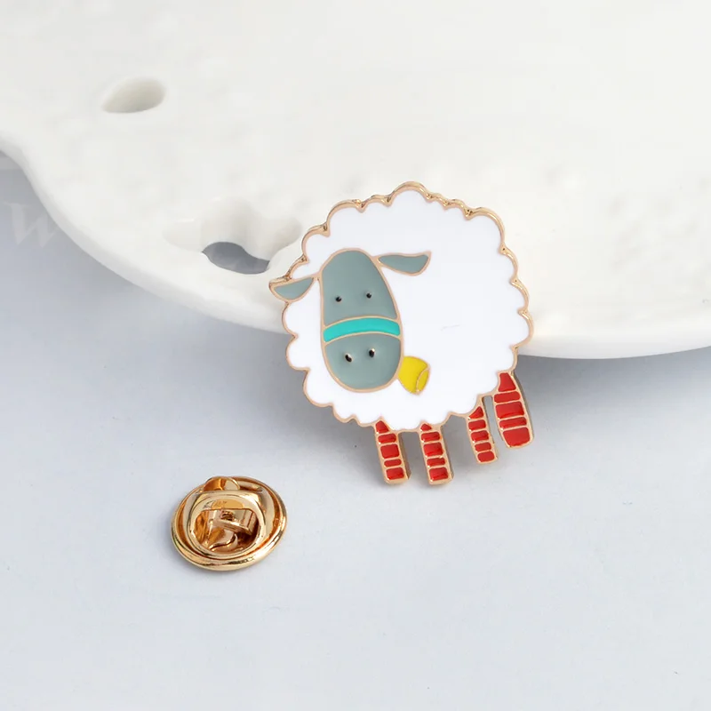 Lovely Little Sheep Enamel Brooch Pins Denim clothes bag buckle Button Badge Cartoon Animal Jewelry Gift for Kids
Lovely Little Sheep Enamel Brooch Pins Denim clothes bag buckle Button Badge Cartoon Animal Jewelry Gift for Kids