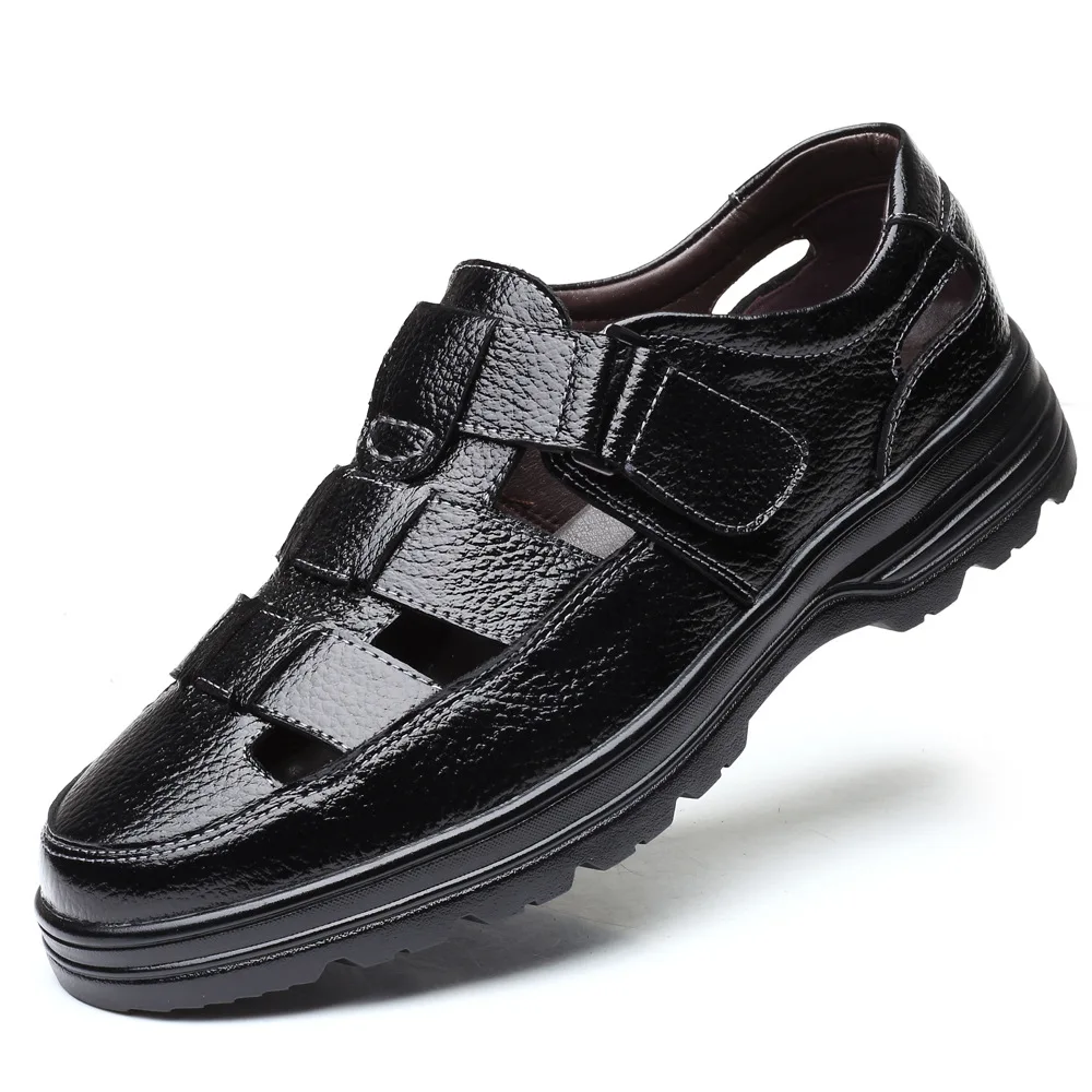 Men hollow casual shoes men magic stick sandals genuine leather sandals for man cover toe sandal old man sandal zy449
Men hollow casual shoes men magic stick sandals genuine leather sandals for man cover toe sandal old man sandal zy449