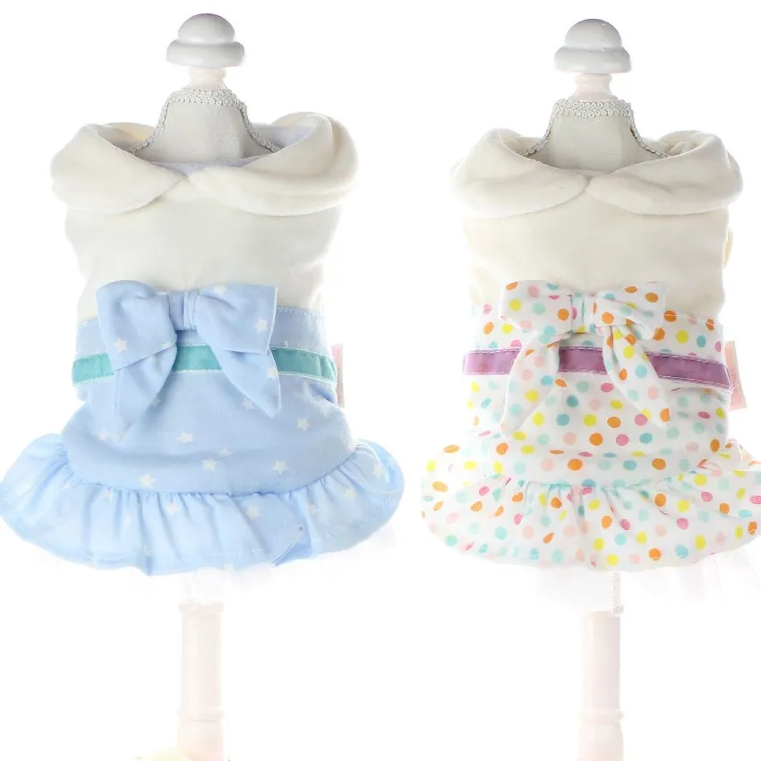 Winter Warm Bow Dot Princess Yorkshire Chiwawa Autumn Dog Dress Cotton Pet Products Clothing For Dogs Cat Pet Dog Clothes
Winter Warm Bow Dot Princess Yorkshire Chiwawa Autumn Dog Dress Cotton Pet Products Clothing For Dogs Cat Pet Dog Clothes