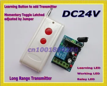DC24V 1CH RF Remote Control Switch 24v Receiver Transmitter Wireless Controller Remote Control Relay LED Learn Code Long Range
DC24V 1CH RF Remote Control Switch 24v Receiver Transmitter Wireless Controller Remote Control Relay LED Learn Code Long Range