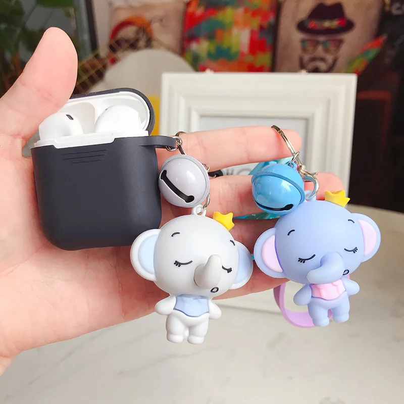 Cute Cartoon Doll Elephant Keychain Epoxy Animal Leather Rope Bells Key Ring Airpods Case Trinkets Women Car Purse Key Chains
Cute Cartoon Doll Elephant Keychain Epoxy Animal Leather Rope Bells Key Ring Airpods Case Trinkets Women Car Purse Key Chains