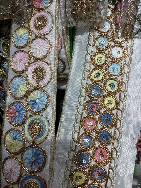 wide about5-7cm 10yards/lot cotton Woven Jacquard Ribbon embroider with Sequins Trims Quilt Accessories LS-0129
wide about5-7cm 10yards/lot cotton Woven Jacquard Ribbon embroider with Sequins Trims Quilt Accessories LS-0129