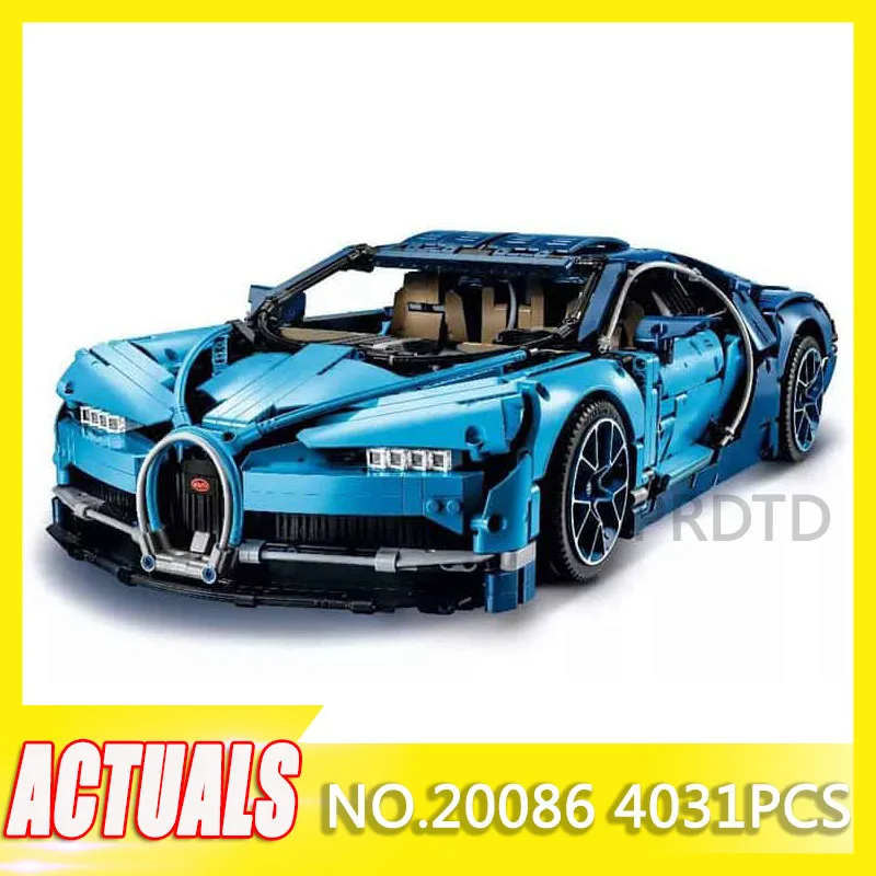 

20086 4031pcs lEGOED Bugattied Racing Car Chiron Compatible with 42083 Technic Model Building Blocks Bricks DIY Toys Kids Gifts