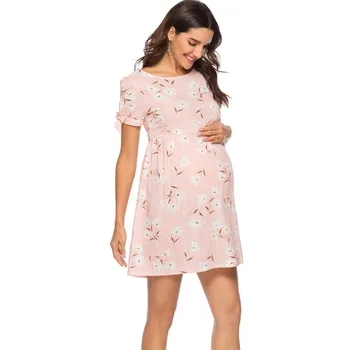 vetement femme 2019 Women Pregnant maternity Nursing clothes dress Cotton Blended Short Sleeve Floral Print Maternity Dress
vetement femme 2019 Women Pregnant maternity Nursing clothes dress Cotton Blended Short Sleeve Floral Print Maternity Dress