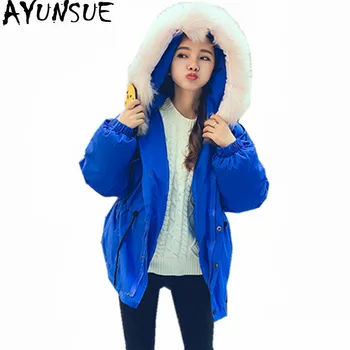 AYUNSUE Parkas Mujer Invierno 2020 Thick Winter Coat Fur Collar Hooded Women's Jackets Blue Women Parka Casaco De Inverno WXF384
AYUNSUE Parkas Mujer Invierno 2020 Thick Winter Coat Fur Collar Hooded Women's Jackets Blue Women Parka Casaco De Inverno WXF384