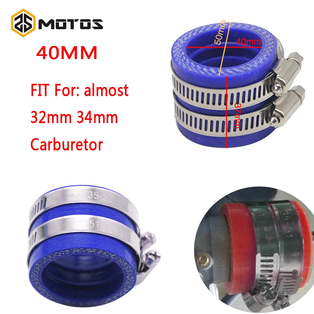 ZS MOTOS 40mm Motorcycle Carburetor Rubber Adapter Inlet Intake Pipe Dirt Bike For MIKUNI VM24 PWK KOSO KEIHIN PE28 OKO 32-34mm
ZS MOTOS 40mm Motorcycle Carburetor Rubber Adapter Inlet Intake Pipe Dirt Bike For MIKUNI VM24 PWK KOSO KEIHIN PE28 OKO 32-34mm