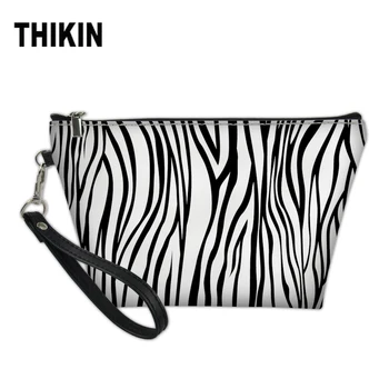 THIKIN Classical Zebra Black and White Stripes Printed Women Cosmetic Makeup Bag Sexy Snake Ladies Organizer Large Travel Pouch
THIKIN Classical Zebra Black and White Stripes Printed Women Cosmetic Makeup Bag Sexy Snake Ladies Organizer Large Travel Pouch