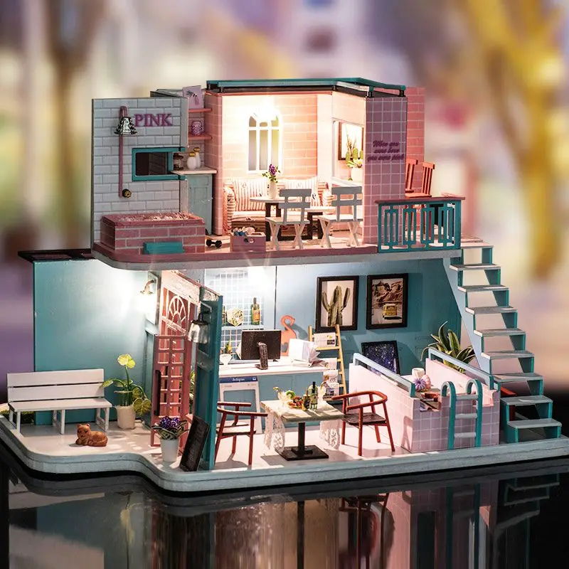 WHYY-3D Doll Houses Diy Wooden Toy Furniture Thumbnails Doll House Miniature Dollhouse Toys For Children Grownups Christmas Gi
WHYY-3D Doll Houses Diy Wooden Toy Furniture Thumbnails Doll House Miniature Dollhouse Toys For Children Grownups Christmas Gi