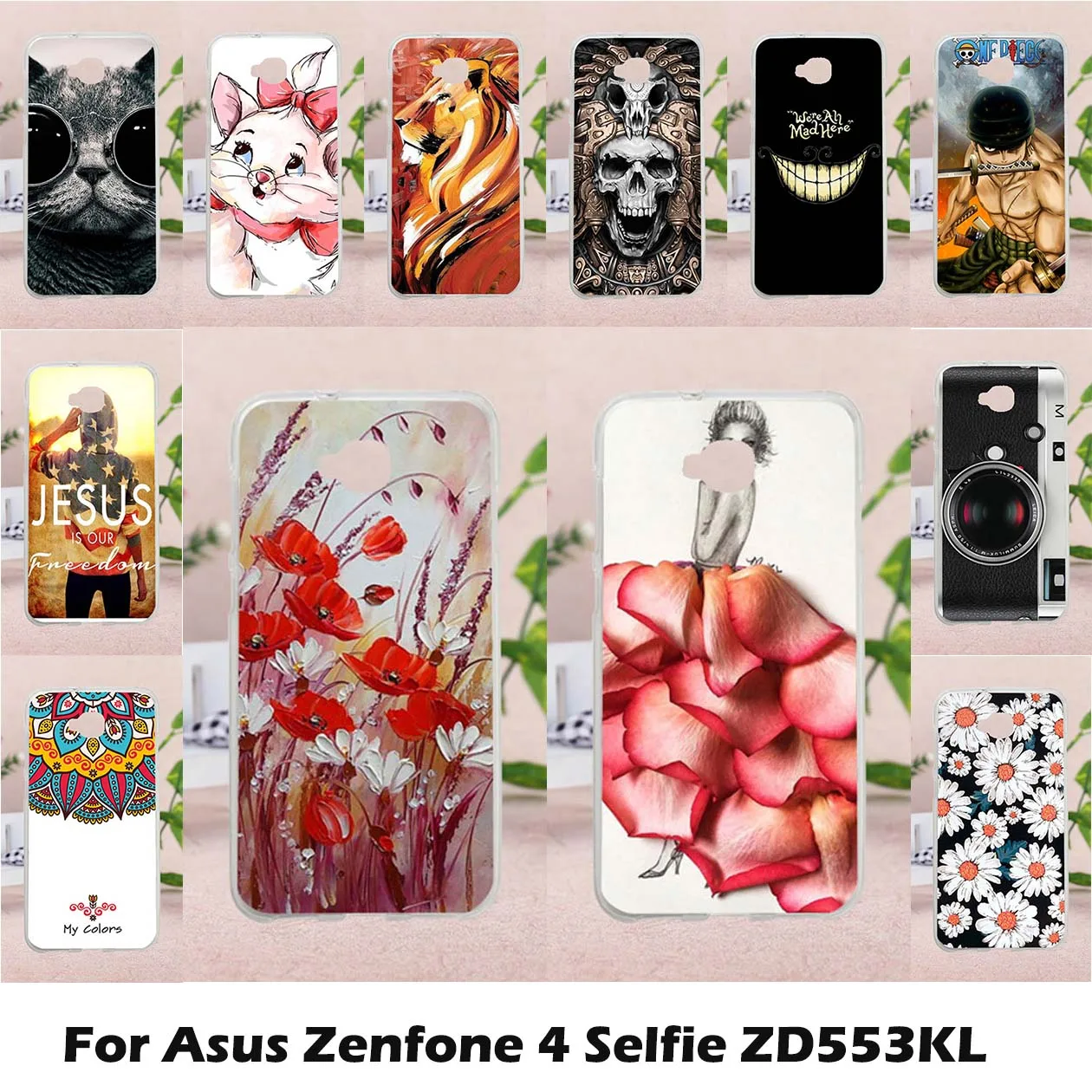 Ojeleye Mobile Phone Cases for Asus Zenfone 4 Selfie ZD553KL 5.5 inch Cover Case Soft TPU Silicon DIY Painted Bag Skin Shell 
Ojeleye Mobile Phone Cases for Asus Zenfone 4 Selfie ZD553KL 5.5 inch Cover Case Soft TPU Silicon DIY Painted Bag Skin Shell