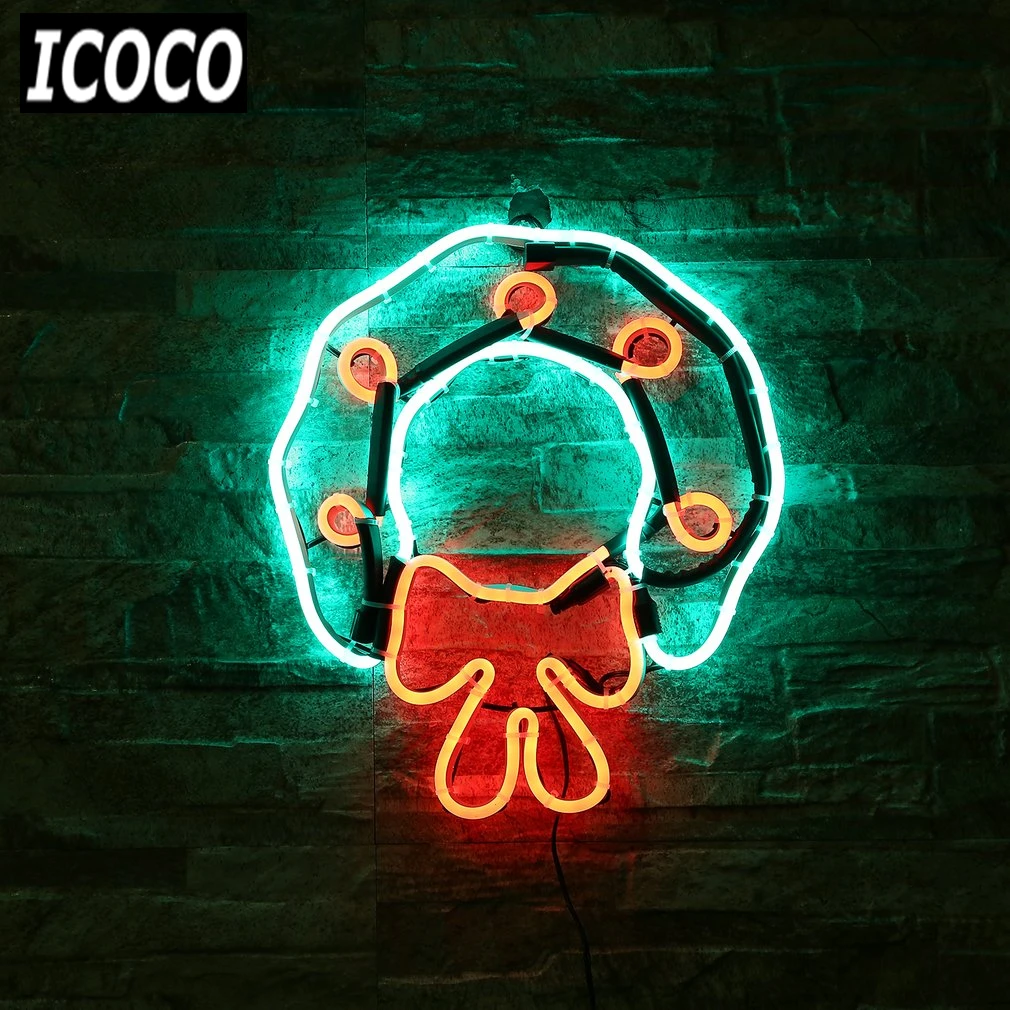 ICOCO 1pcs Christmas Decorative Neon Sign Light Garland Shaped Wall Lamp Coffee Bar Wedding Mural Crafts US/UK/EU/JP Plug
ICOCO 1pcs Christmas Decorative Neon Sign Light Garland Shaped Wall Lamp Coffee Bar Wedding Mural Crafts US/UK/EU/JP Plug