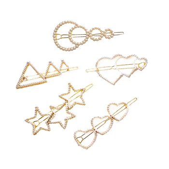 5pcs Hair Clips Triangle Hollow Heart Shape Manmade Pearl Round Bobby Pins Hair Pins Barrettes for Ladies Girls Women
5pcs Hair Clips Triangle Hollow Heart Shape Manmade Pearl Round Bobby Pins Hair Pins Barrettes for Ladies Girls Women