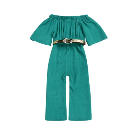 Newborn Kids Baby Girls Off shoulder Romper+Belt 2PCS Jumpsuits Trousers Outfits Clothes Size 1-4T
Newborn Kids Baby Girls Off shoulder Romper+Belt 2PCS Jumpsuits Trousers Outfits Clothes Size 1-4T