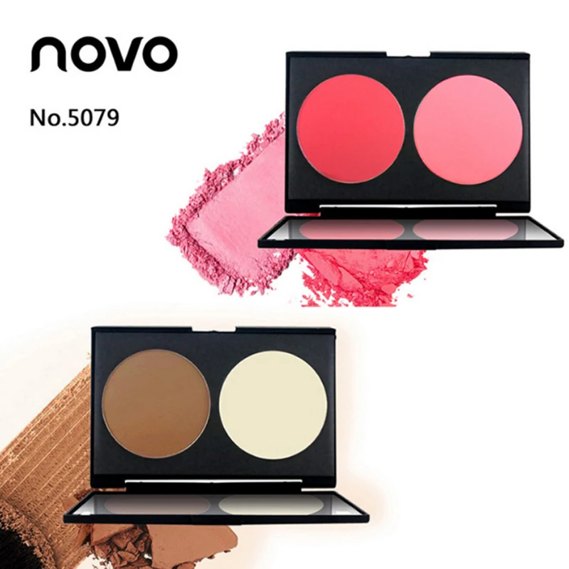 NOVO brand face 2 color blushpowder + Trimming highlight powder panel makeup bronze cosmetics rouge cheek mineral blush makeup
NOVO brand face 2 color blushpowder + Trimming highlight powder panel makeup bronze cosmetics rouge cheek mineral blush makeup