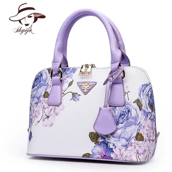 2019 Famous Brand Flower Printing Fashion Shell Women Bag PU Leather Bags Female Handbag Designer Shoulder Bag Sac A Main Femme 
2019 Famous Brand Flower Printing Fashion Shell Women Bag PU Leather Bags Female Handbag Designer Shoulder Bag Sac A Main Femme