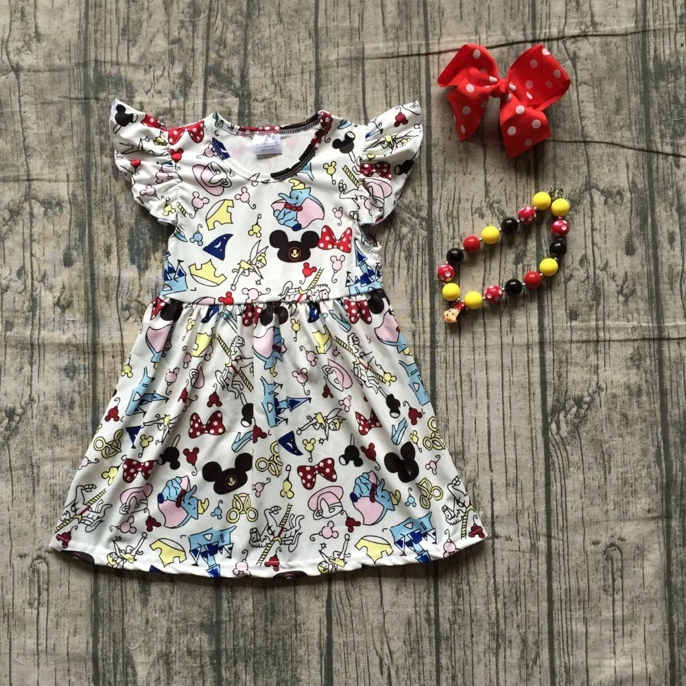 Summer dress baby girls dress short sleeve mouse print milk silk animal bow elephant clothing boutique cartoon match accessories
Summer dress baby girls dress short sleeve mouse print milk silk animal bow elephant clothing boutique cartoon match accessories