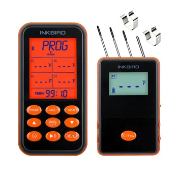 Inkbird Digital Remote Home Cooking Oven BBQ Wireless Thermometer IRF-4S Orange, Stainless Steel Probes &Large Screen with Timer
Inkbird Digital Remote Home Cooking Oven BBQ Wireless Thermometer IRF-4S Orange, Stainless Steel Probes &Large Screen with Timer