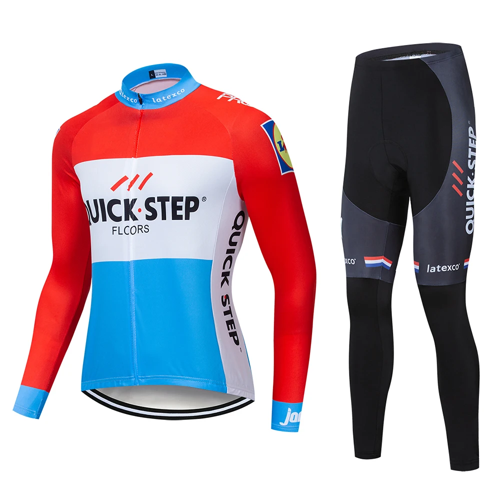 2019 Quick step New Men's Long Sleeve Cycling Jersey Set Uniformes Ropa maillot Ciclismo MTB Pro Team Bike Clothing
2019 Quick step New Men's Long Sleeve Cycling Jersey Set Uniformes Ropa maillot Ciclismo MTB Pro Team Bike Clothing