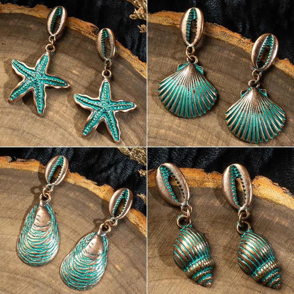 Boho Vintage Retro Ethnic Earrings Shell starfish Dangle Drop Earring for Women Vacation Jewelry Accessories 2019 New Fashion
Boho Vintage Retro Ethnic Earrings Shell starfish Dangle Drop Earring for Women Vacation Jewelry Accessories 2019 New Fashion