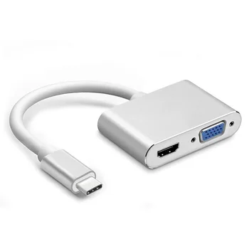 USB C Two In One Type-C To HDMI VGA Adapte Audio Video Cable For Samsung Galaxy S9 For Huawei 10 Pro P20 For Xiaomi ys-41
USB C Two In One Type-C To HDMI VGA Adapte Audio Video Cable For Samsung Galaxy S9 For Huawei 10 Pro P20 For Xiaomi ys-41